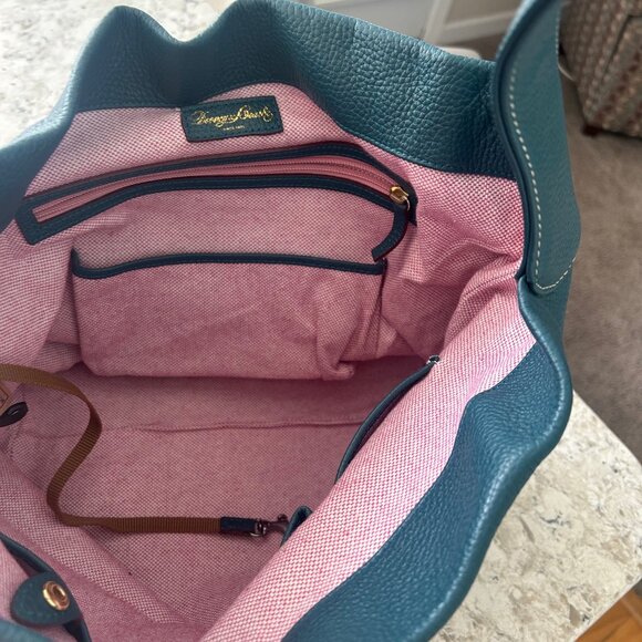 Dooney & Bourke Pebble Grain Hobo Bag and WALLET TEAL - Picture 5 of 7